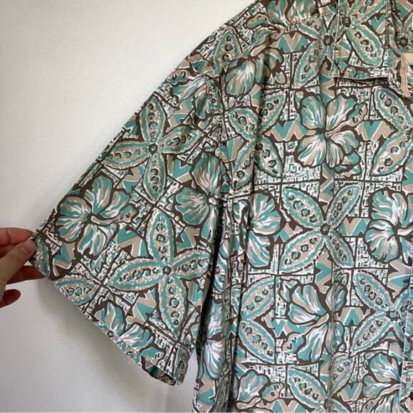 Territory Ahead100% Cotton Floral Hibiscus Hawaiian Shirt Size XXL Tropical - Picture 7 of 8